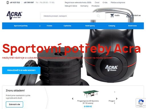 široká nabídka sportovních potřeb, sportovního oblečení a hraček. osobní odběr v maloobchodní prodejně v areálu firmy v semilech. firma působící od roku 1991.