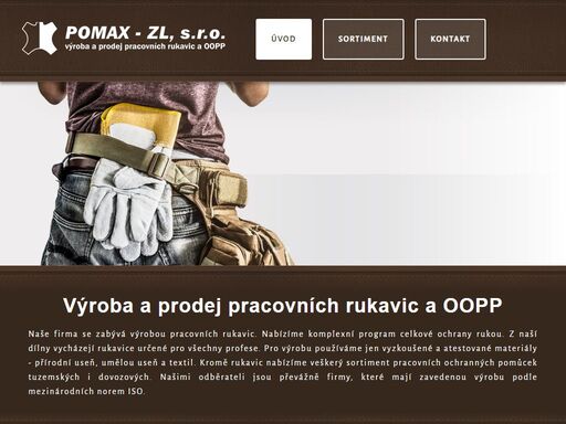 výroba a prodej pracovních rukavic a oopp, zlín. široký sortiment textilních i kožených rukavic, svářecí rukavice, pyrotechnické rukavice.