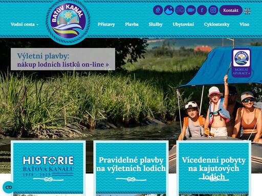 baťův kanál,vodní cesta,dovolená baťův kanál je historická vodní cesta vybudovaná v letech 1934–1938 v dnešní době využívaná pro aktivní dovolenou.