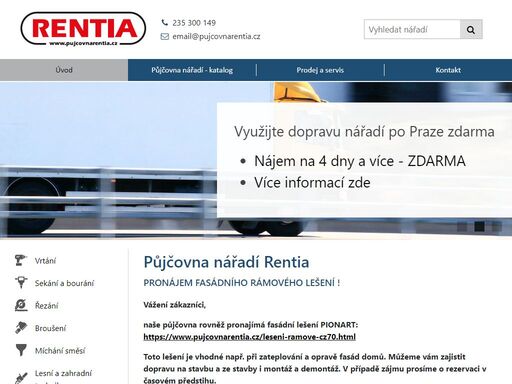 www.pujcovnarentia.cz