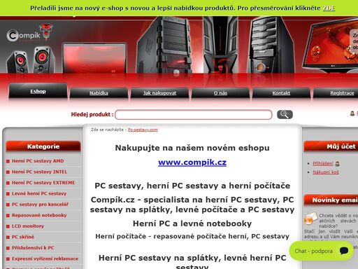 compík.cz - specialista na herní počítače a pc sestavy