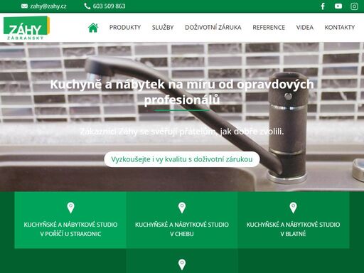 kuchyně a interiéry záhy mají tradici. jde o nábytek na míru od profesionálů. ku-chyňské a nábytkové studio je v poříčí u strakonic, chebu či blatné.