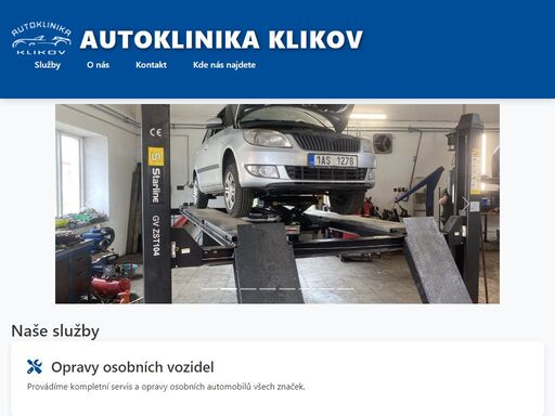 rodinný autoservis autoklinika klikov: opravy aut, výměna oleje, diagnostika, příprava a zajištění stk, odtah a dovoz vozidel – jižní čechy, suchdol nad lužnicí.