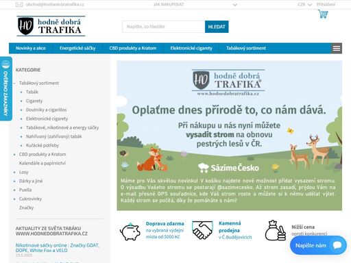 trafika s nejlepším výběrem a cenami! navštivte nás v českých budějovicích nebo třeboni, nebo nakupujte online. připojte se k nám!