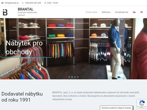 dodavatel nábytku pro obchody, kanceláře, školy, laboratoře a hotely. výrobní procesy jsou v souladu s veškerými požadavky evropských norem iso 9001, iso 14001.