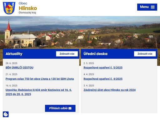 obec hlinsko u lipníka nad bečvou