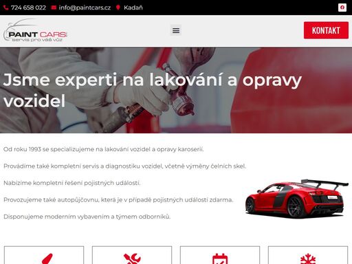 specializujeme na lakování vozidel a opravy karoserií. provádíme také kompletní servis a diagnostiku vozidel, včetně výměny čelních skel. zjistěte více.