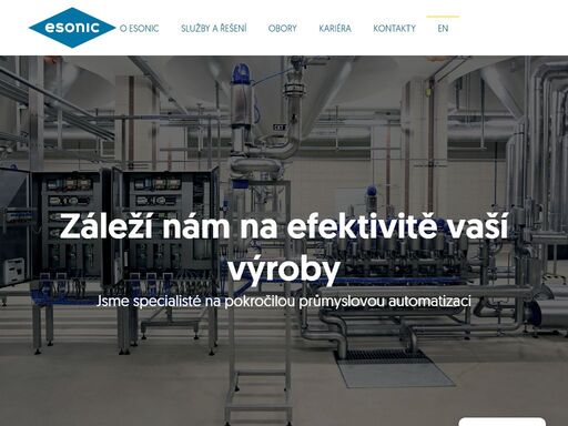 esonic nabízí inovativní řešení automatizace pro průmysl. spolehněte se na špičkové technologie a zkušenosti.