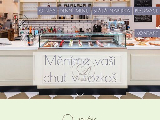 skvělá kavárna, cukrárna a bistro v jednom. ve všední dny připravujeme 
vynikající obědy. zároveň vyrábí naši cukráři úžasné domácí dortíky. těšíme 
se na vás v delice cafe.