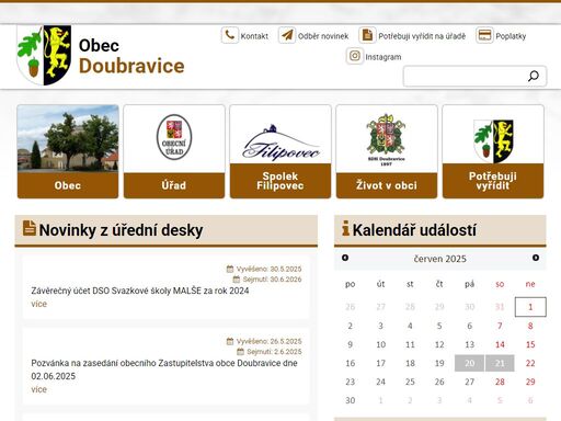 oficiální web obce bratčice