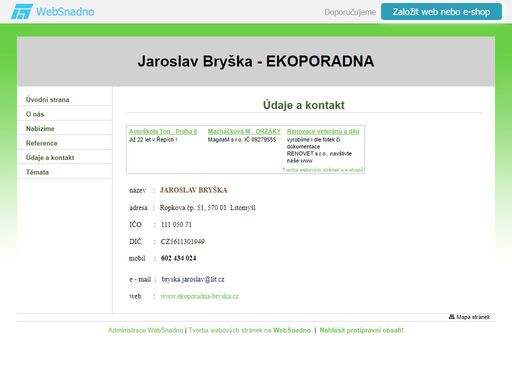 jaroslav bryška - ekoporadna