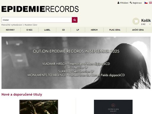 hudební vydavatelství a distribuce. e-shop s cd a lp.
