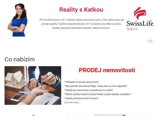 jsem průvodkyní světem realit a rádcem při pronájmu vaší nemovitosti, bytu, domu, zahrady. zajistím prodej nemovitosti v oblasti slaný, kladno, rakovník, praha.