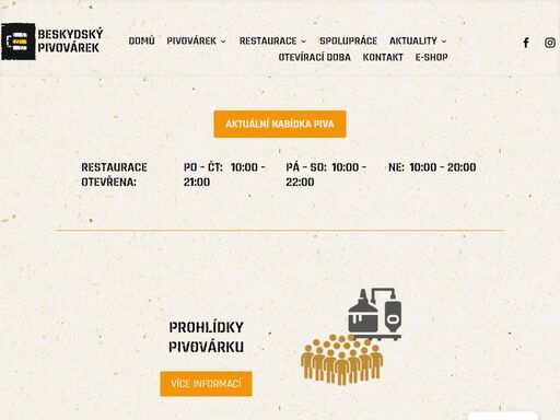 v beskydském pivovárku naleznete širokou paletu piv od ležáků po speciály. v restauraci si užijete skvělé jídlo i pití.