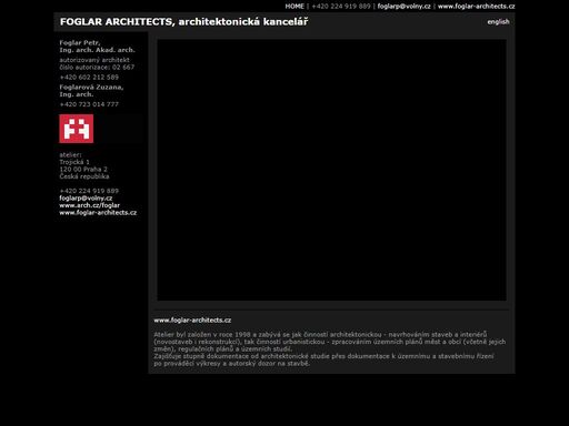 foglar architects, architektonická kancelář, foglar petr, ing. arch. akad. arch.