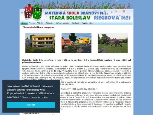 informace o mateřské škole riegrova