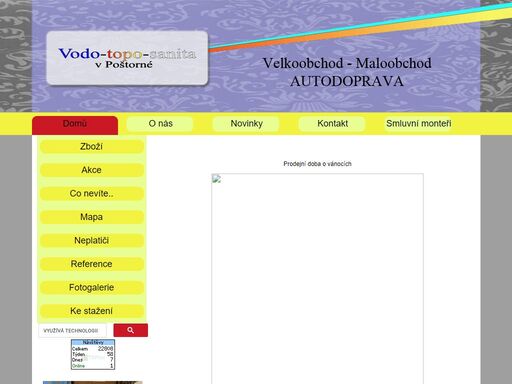 prodejna vodo-topo-sanita zajišťuje velkoobchodní a maloobchodní prodej sortimentu pro montéry v oboru voda, topení a plyn. dále prodejna nabízí zboží pro kompletní vybavení bytu vším, co je pro realizaci domu potřeba.