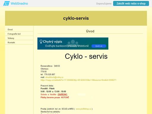 cyklo , servis kol, kola, jízdní kola cykloservis