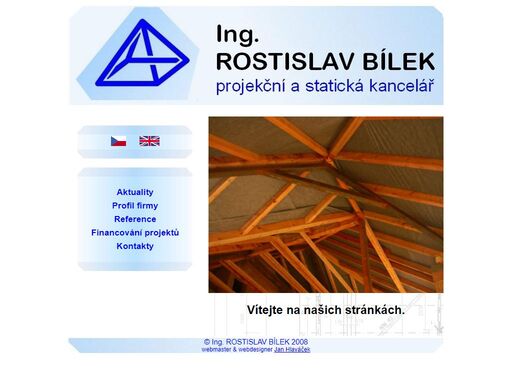stránky projekční a statické kanceláře