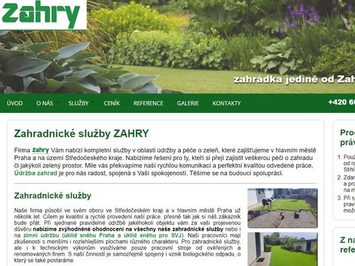 zahradnické služby zahry vás jistě překvapí svojí přívětivou cennou a perfektní kvalitou odvedené práce. zahradnické služby po celé české republice.