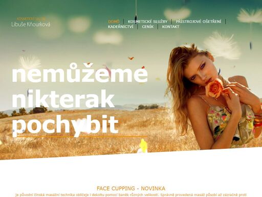 kosmetika,jaroměř,libuše kňourková,masáže,modeláž nehtů,manikúra,prodej kosmetiky,líčení,přístrojové ošetření,trvalá epilace,tvarování problematických částí těla,vyhlazení vrásek,bělení zubů,kadeřnictví