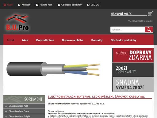 společnost bupro je již řadu specializovanou firmou ve svém oboru led žárovky, led osvětlení