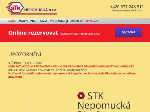 hledáte stk v plzni? klikněte na stknepomucká.cz!
