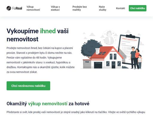 výkup nemovitostí za maximální cenu do 48 hodin! vykupujeme i zadlužené nemovitosti v exekuci po celé čr, nejen v ostravě, frýdku-místku, opavě či beskydech.