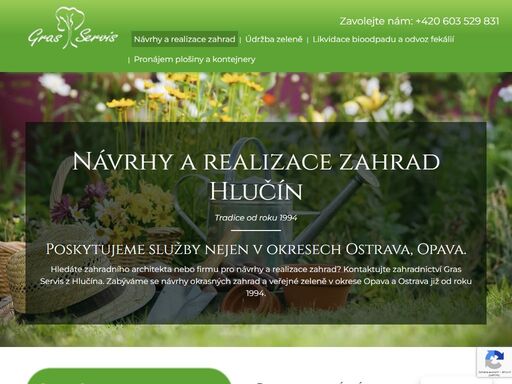 zahradnictví gras servis hlučín nabízí návrhy a realizace okrasných zahrad na klíč včetně 3d vizualizace a návrhu zavlažování. čtěte více na webu.