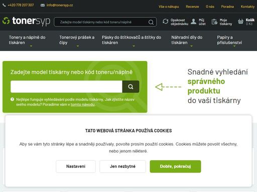 náplně a tonery do tiskáren | u vás do druhého dne | výhodnější ceny pro stálé zákazníky | snadné objednání | doživotní záruka