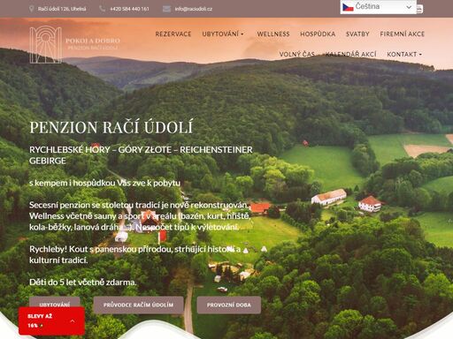 penzion račí údolí v rychlebských horách. ubytujte se v našem penzionu nebo v chatkách, navštivte naši hospůdku isolde. areál račího údolí s.r.o. je zde pro vás!