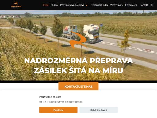 nabízíme přepravu nadměrných nákladů a nadrozměrnou dopravu. individuální přístup ? dlouholeté zkušenosti ? široký vozový park ? kontaktujte nás!