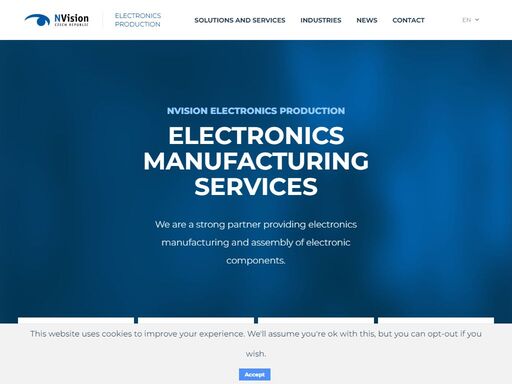 our state-of-the art production facilities in votice, czech republic offer manufacturing of large scale of electronics parts to external customers