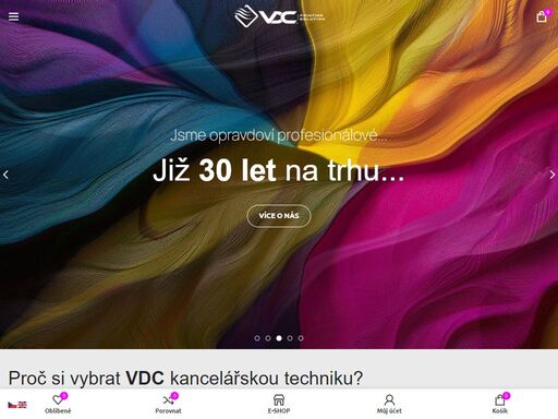 vdc kancelářská technika s.r.o. – lídr na trhu od roku 1997, jediný canon platinum partner v čr a člen top 50 canon partnerů v eu.