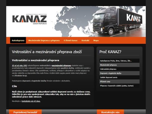 vnitrostátní a mezinárodní autodoprava se sídlem ve zlíně.