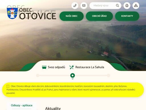 oficiální stránky obce otovice