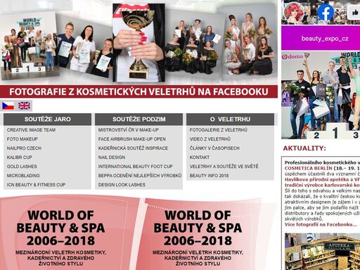 největší mezinárodní veletrh kosmetiky, kadeřnictví, wellness a spa v české republice.