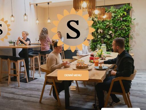 naše bistro slunečnice pro vás připravuje zdravé denní menu, kde nechybí zastoupení vegetariánských ani bezlepkových jídel.