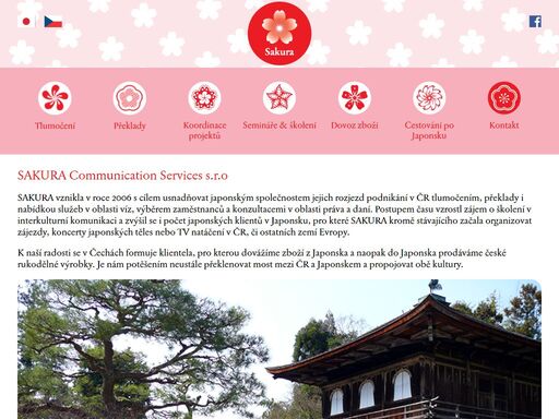 zajištění komunikace, tlumočení a překladů mezi japonštinou, angličtinou a češtinou. pro vaše obchodní partnery zajišťujeme plný servis vč. koordinace projektů. dále se zabýváme pořádáním školení o japonské kultuře a japonském managementu.