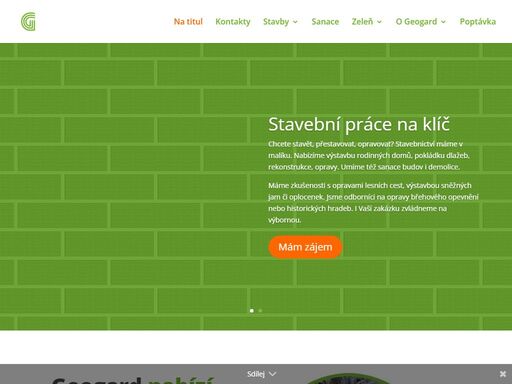 potřebujete stavební práce, sanace & údržbu zeleně? vyzkoušejte si nás.