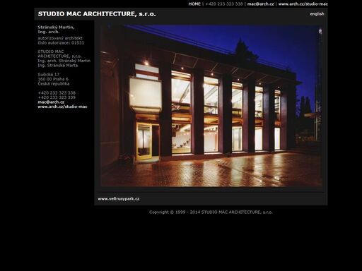 studio mac architecture, s.r.o., stránský martin, ing. arch.