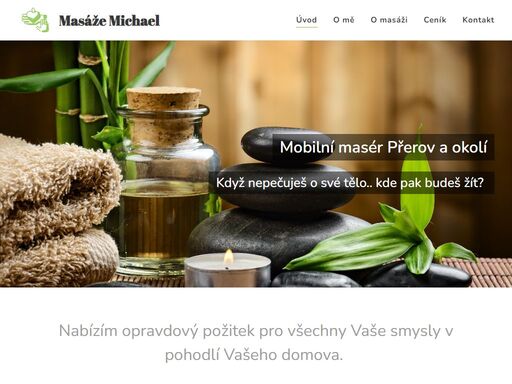 nabízím opravdový požitek pro všechny vaše smysly v pohodlí vašeho domova.
