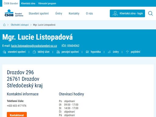 poraďte se s odborníky čsob stavební ohledně stavebního spoření, financování bydlení nebo spoření a společně s nimi vyberte pro sebe tu nejvhodnější variantu.