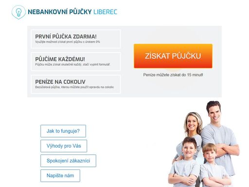 nebankovní půjčky liberec vám zprostředkují půjčku, která je ušitá vám na míru. nezapomeňte popravdě vyplnit úvodní formulář a včas splácet.