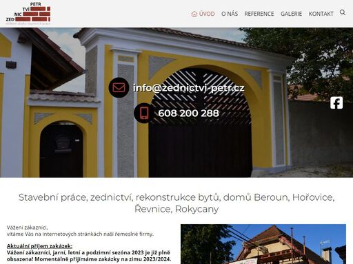 zedník, omítky, hrubé stavby, sádrokarton, obklady, dlažby, fasády, zámková dlažby beroun, hořovice, zbiroh, hostomice, mýto, mníšek pod brdy, dobříš