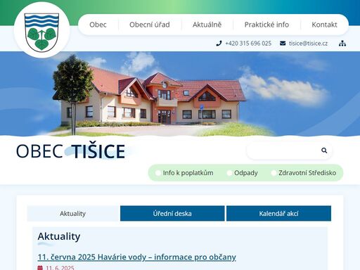 oficiální stránky obce tišice