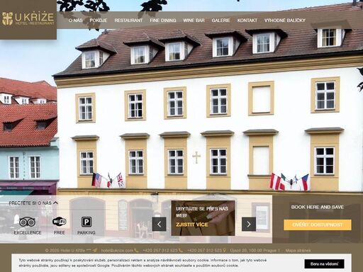hotel u kříže v historickém centru prahy na malé straně. romantické ubytování v blízkosti pražských památek. dvoulůžkové pokoje, apartmány pro rodiny, luxusní pokoje superior. restaurant u kříže s tradiční kuchyní a czech slovak restaurant & lounge s mode