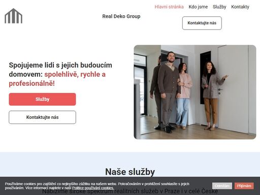 real deko group je profesionální realitní kancelář specializující se na prodej a pronájem nemovitostí v praze a po celé české republice. poskytujeme odborné poradenství a širokou nabídku bytů, domů a komerčních prostor.