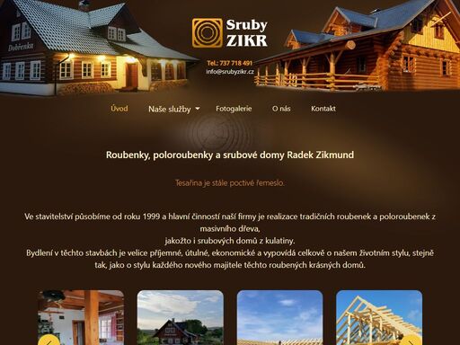 realizujeme sruby, roubenky a poloroubenky na klíč. nabízíme i stavbu altánů, saun a srubového nábytku, včetně rekonstrukcí a tmelení.