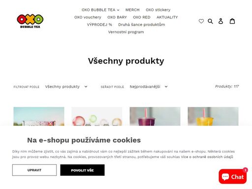 nakupte vše pro domácí přípravu bubble tea na oxo e-shopu! kuličky, sirupy, láhve, kelímky, brčka, dárkové poukazy a merch + další příslušenství pro váš oblíbený nápoj na jednom místě. skvělý tip na dárek pro holky i kluky, kteří milují bubble tea!